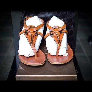 Gucci brick horsebit sandals